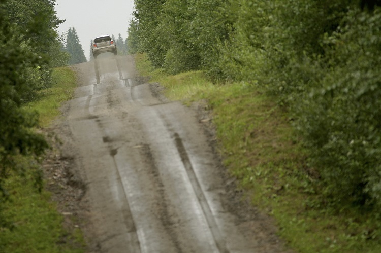 Jari-Matti Latvala beim Wales-Training