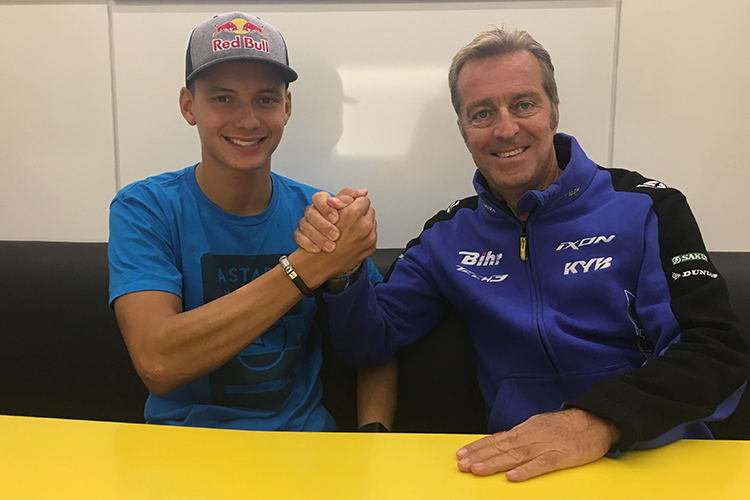 Bo Bendsneyder mit Hervé Poncharal