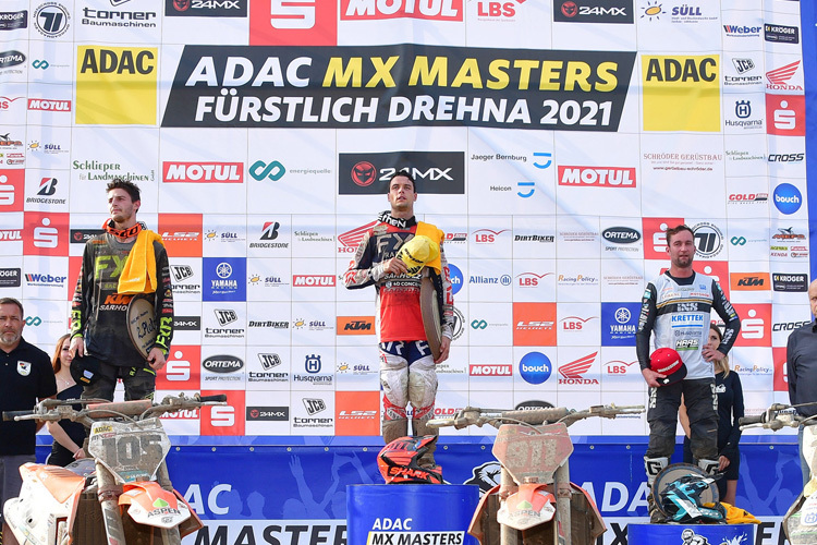 Jordi Tixier siegte in Drehna vor Cyril Genot und Max Nagl