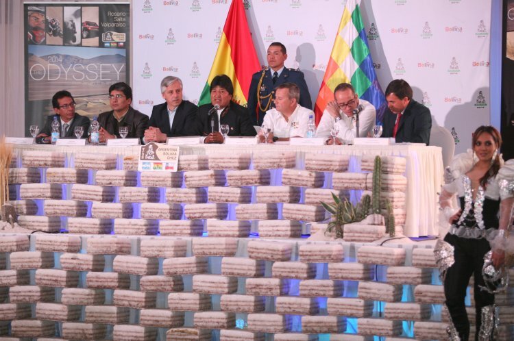 Pressekonferenz in Bolivien
