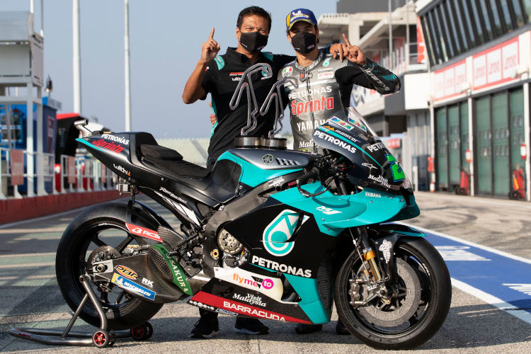 Razlan Razali und Franco Morbidelli: Siegerfoto in Misano