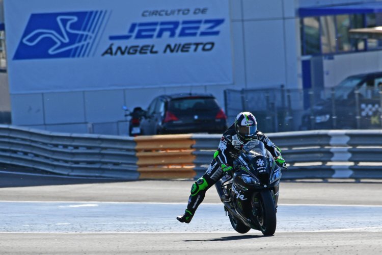 Leon Haslam in Jerez