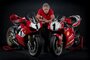 Carl Fogarty mit der 916 und der Ducati V4
