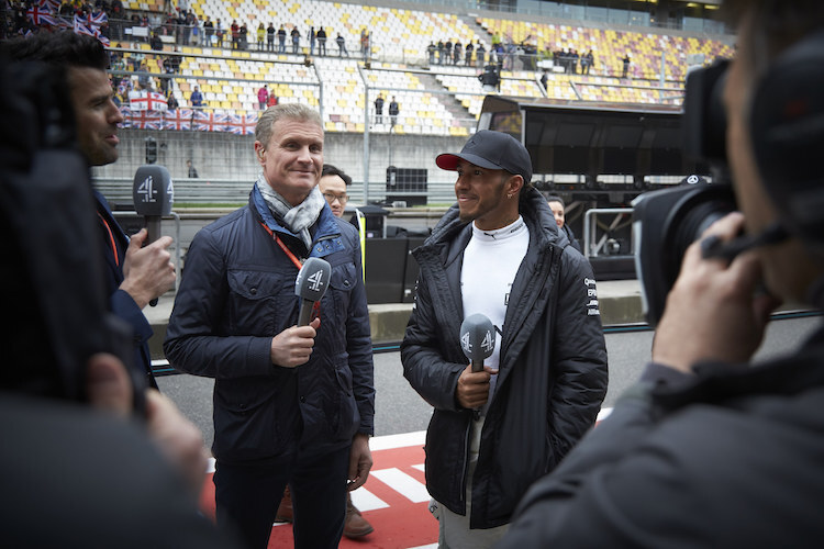 David Coulthard und Lewis Hamilton