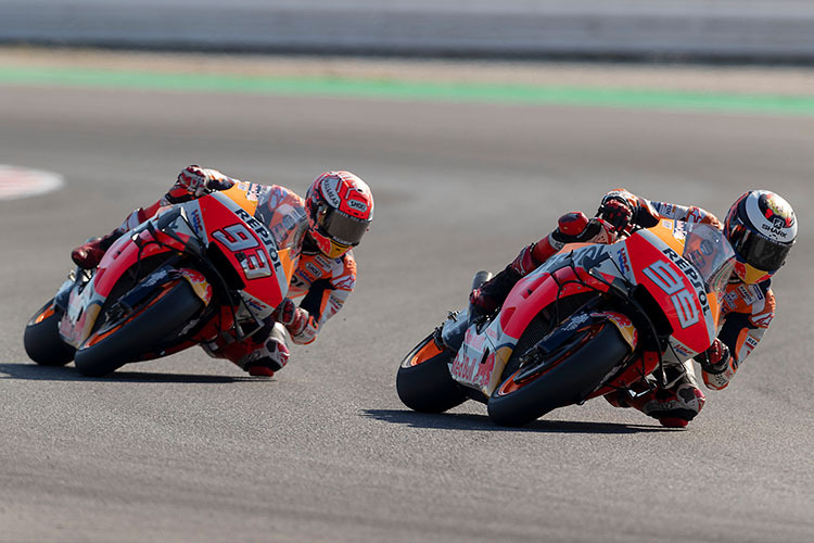 Das Repsol-Duo Lorenzo und Márquez in Misano