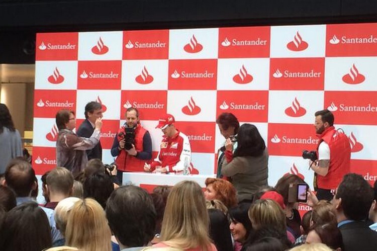 Sebastian Vettel beim Sponsor-Termin