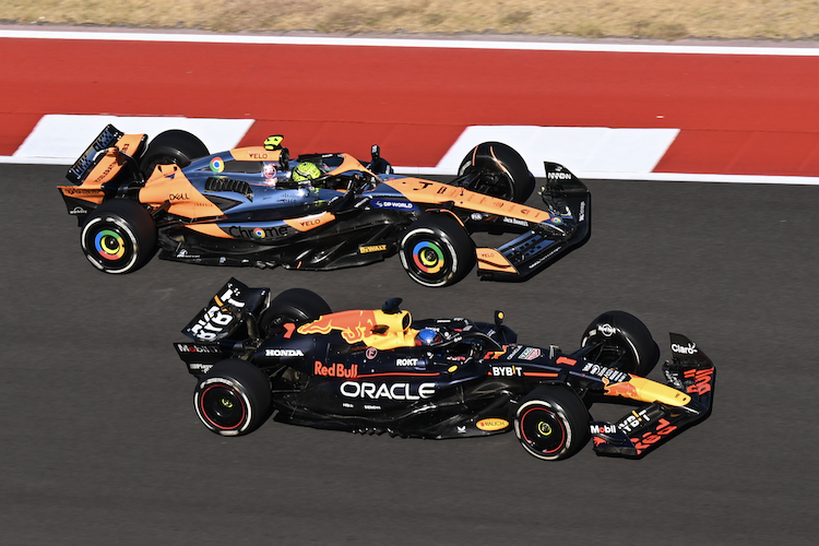 Max Verstappen gegen Lando Norris in Texas