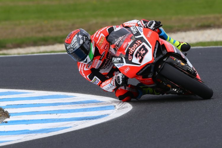 Marco Melandri wurde im zweiten Lauf auf Phillip Island Dritter