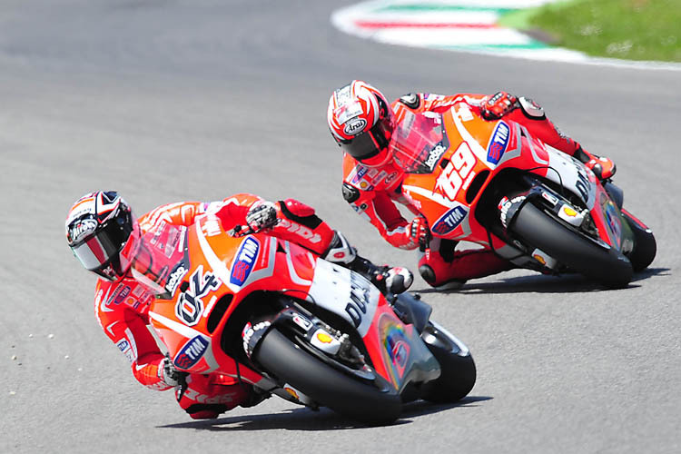 Mugello-GP: Andrea Dovizioso vor Hayden