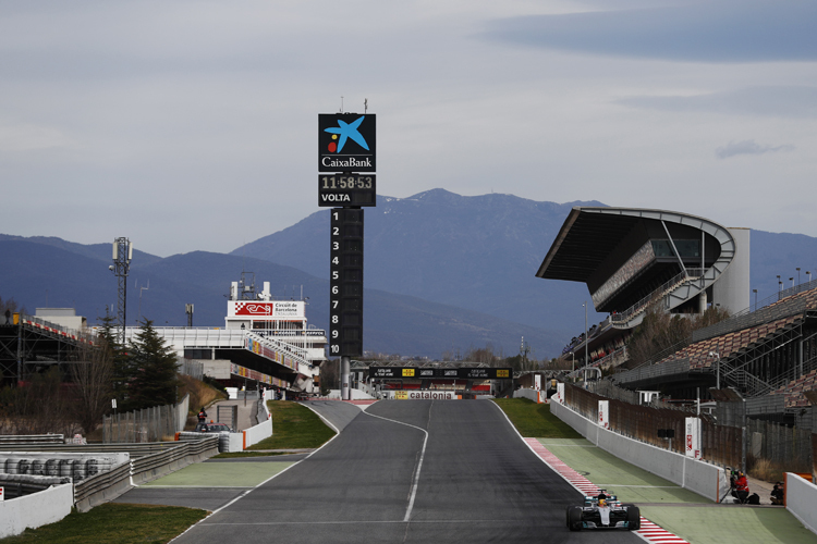 Die GP-Stars waren schon im Winter zum Testen auf dem Circuit de Barcelona-Catalunya unterwegs