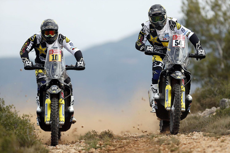 Die Husqvarna-Piloten Pablo Quintanilla (10) und Andrew Short (54)