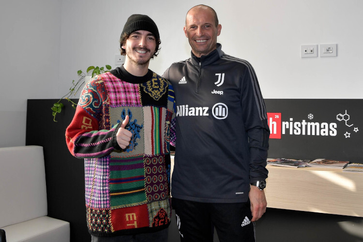 Ein Foto mit Juve-Coach Max Allegri durfte auch nicht fehlen