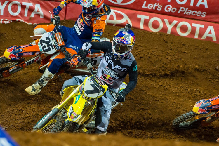 James Stewart (#7) und Marvin Musquin (#25) wollen nach Verletzungspausen in St. Louis wieder starten