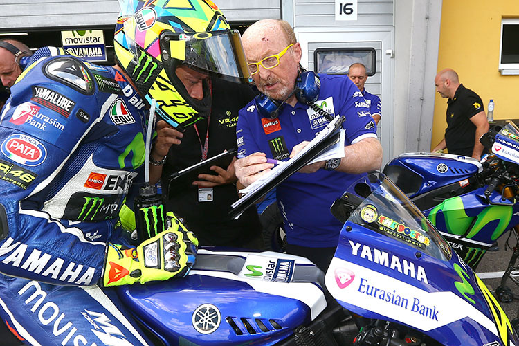 Valentino Rossi mit seinem Crew-Chief Silvano Galbusera