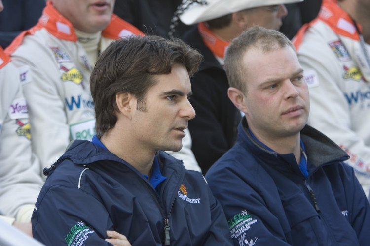 Bei den 24h Daytona 2007: Jeff Gordon (li.) mit Jan Magnussen