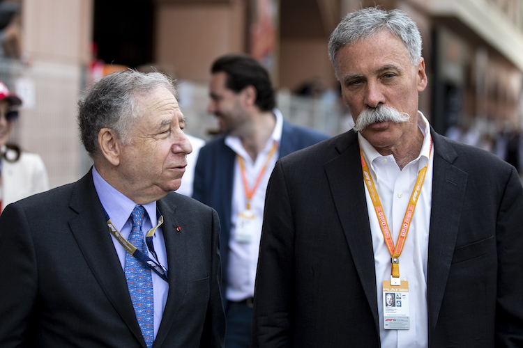 FIA-Präsident Jean Todt und Formel-1-CEO Chase Carey: Mehr Zeit für Regeln 2021