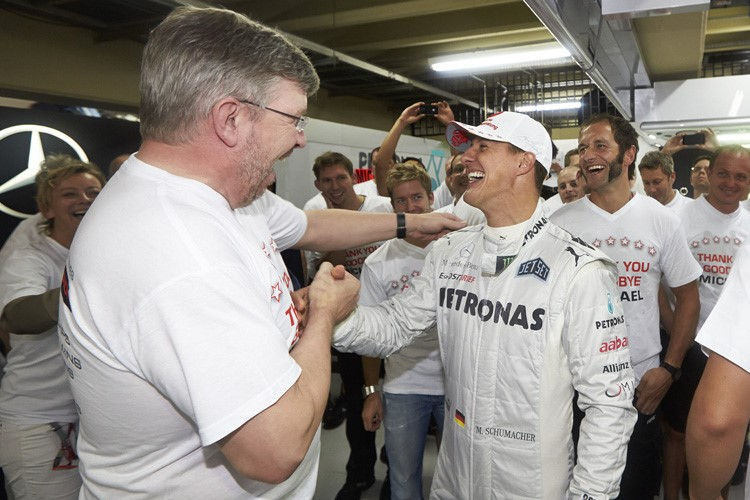 Ross Brawn und Michael Schumacher