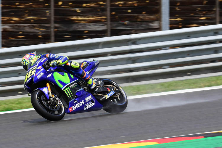 Valentino Rossi im nassen FP2