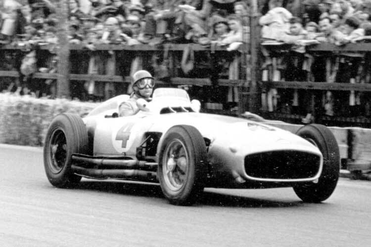 Juan Manuel Fangio beim GP der Schweiz in Bremgarten 1954