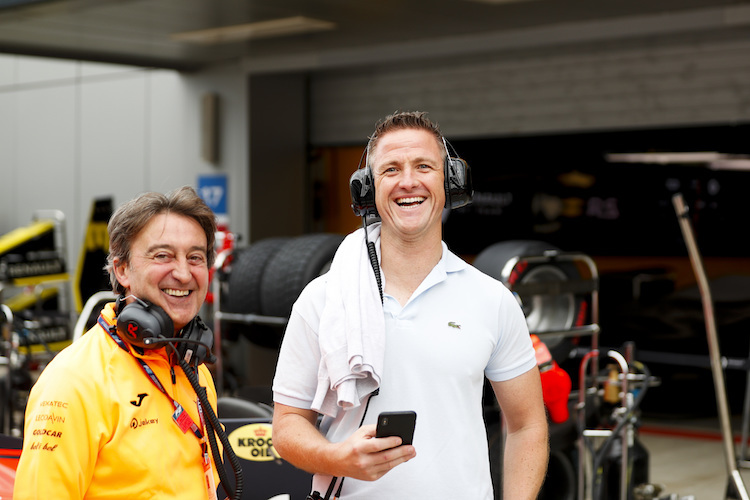 Ex-GP-Pilot Adrian Campos und Ralf Schumacher 2019 in Sotschi