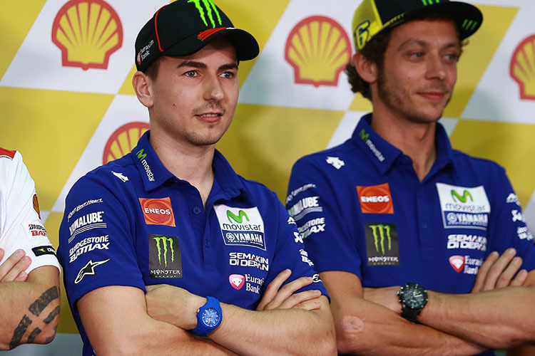 Jorge Lorenzo und Valentino Rossi