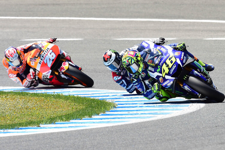 Jerez-GP: Rossi vor Lorenzo und Pedrosa