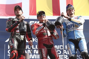 Marco Bezzecchi, Marc und Alex Marquez in Misano)
