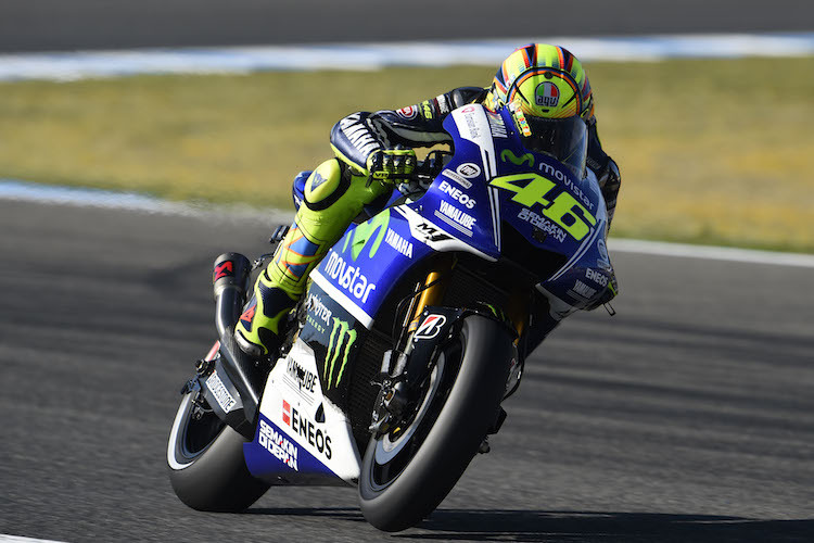 Valentino Rossi probierte ein neues Yamaha-Chassis