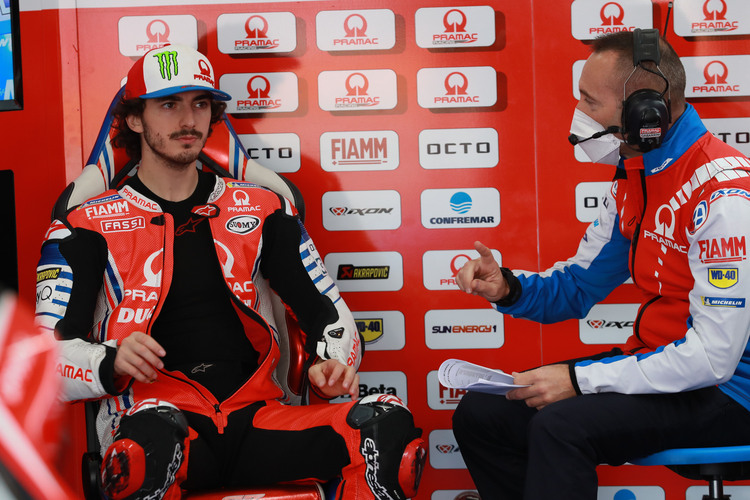 Francesco Bagnaia belegte 2020 den 16. Platz in der WM-Wertung