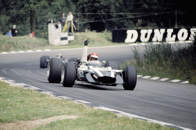 Die Lösung der vergangenen Woche: Robin Widdows mit seinem Cooper im britischen Grand Prix 1968