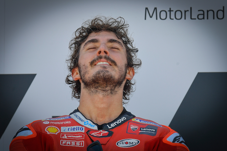 Im MotorLand Aragón feierte Pecco Bagnaia 2021 seinen ersten MotoGP-Sieg
