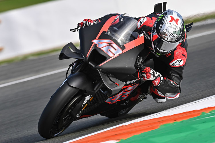 Beim Valencia-Test noch in Schwarz: LCR-Neuzugang Alex Rins