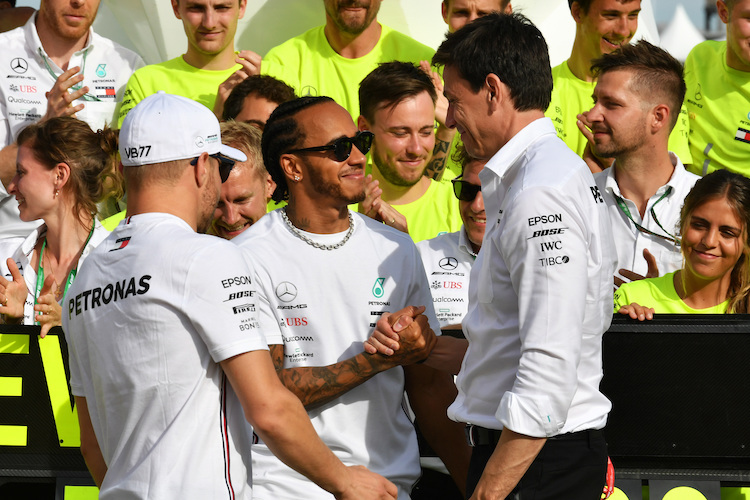 Lewis Hamilton und Toto Wolff