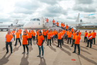 Das McLaren-Team bei der Anreise