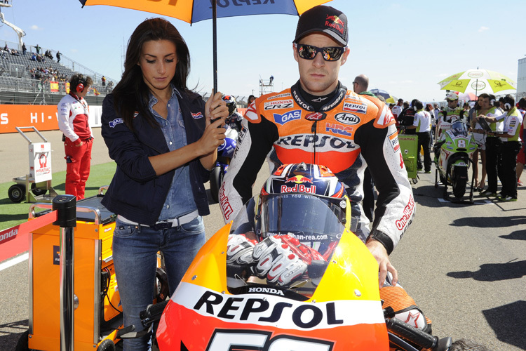 2012 kam Jonathan Rea bei Repsol Honda in MotoGP als Ersatz zum Zug