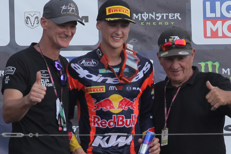 Die Everts-Dynastie feiert im Talkessel den ersten Grand-Prix-Sieg von Liam Everts