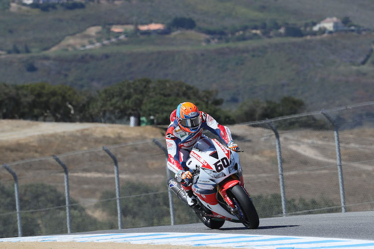 Michael van der Mark fuhr in Laguna Seca ein sehr engagiertes Rennen