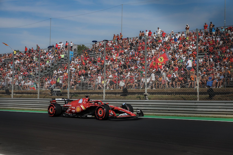 Charles Leclerc in Monza