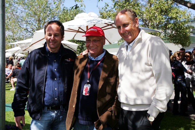 DTM-Chef Gerhard Berger, Niki Lauda und Hans-Joachim Stuck 2007