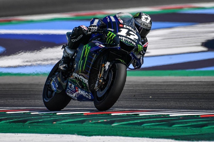 Maverick Viñales beim Misano-Test