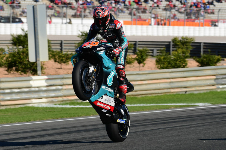 Fabio Quartararo jubelte über seine sechste MotoGP-Pole