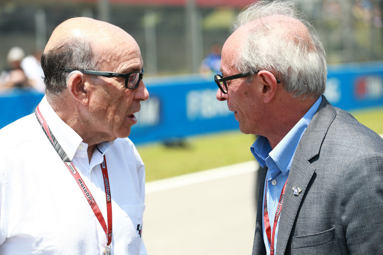 Dorna-CEO Carmelo Ezpeleta mit FIM-Präsident Vito Ippolito