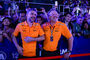 Andrea Stella (l.) feiert den McLaren-Sieg mit CEO Zak Brown