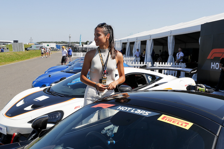 Emma Raducanu in Silverstone