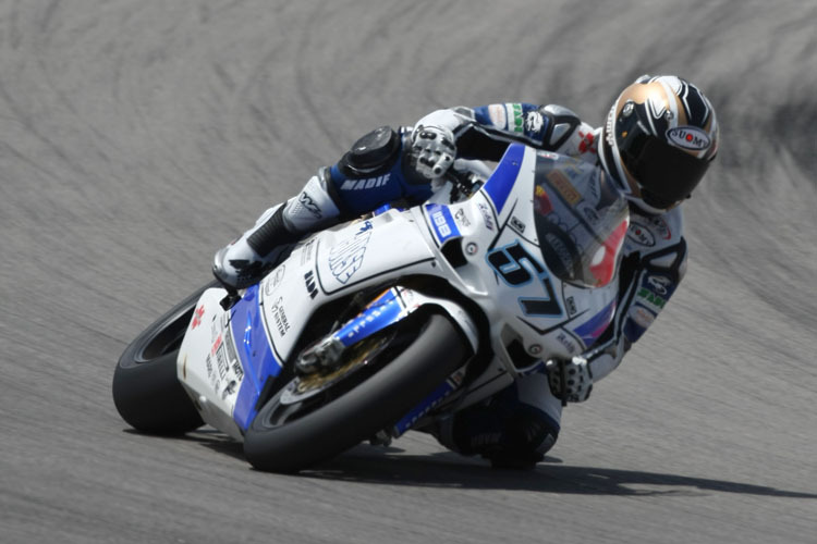 Lanzi auf der DFX-Ducati von Regis Laconi