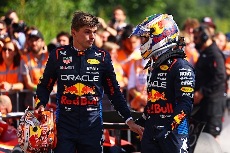 Max Verstappen und Sergio Pérez