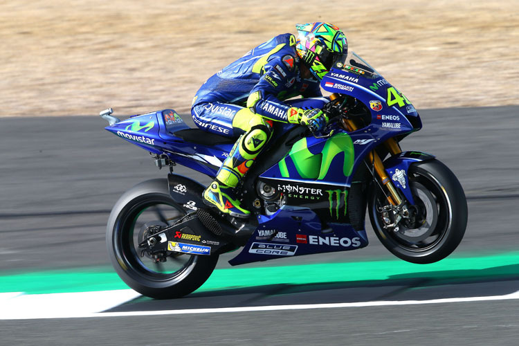 Valentino Rossi in Silverstone: Platz 2