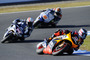 Motegi: Colin Edwards (5) vor de Puniet und Barbera