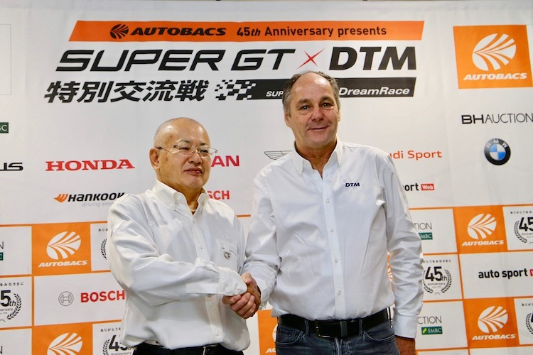 Super-GT-Chef Masaaki Bandoh mit Gerhard Berger