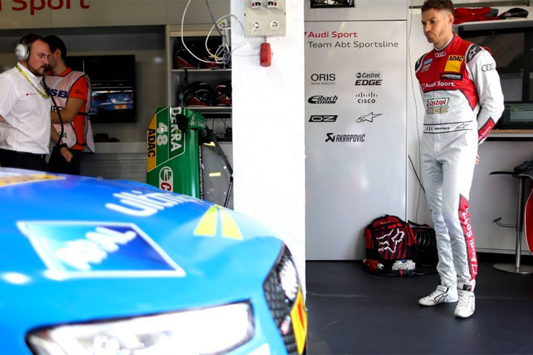 Edoardo Mortara und der Blick auf seinen Audi